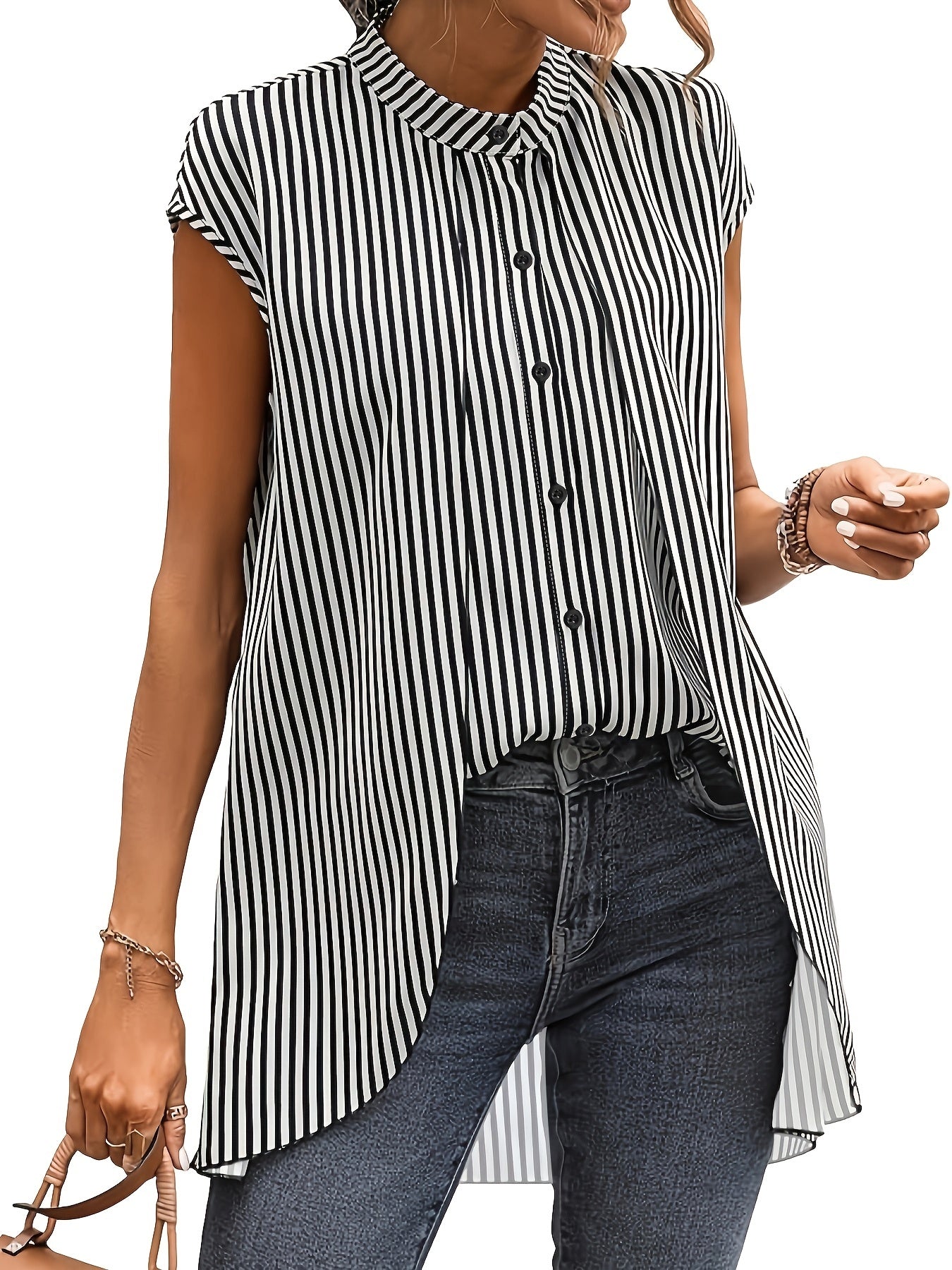 Monochrome Muse Layered Shirt