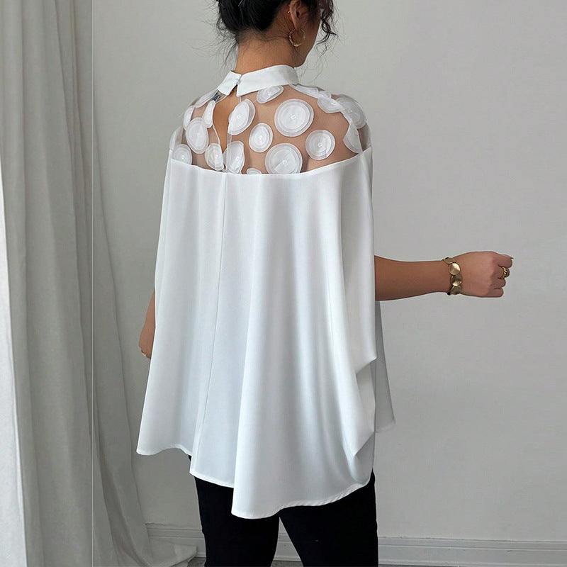 : BreezeAura Mesh Off-Shoulder Top