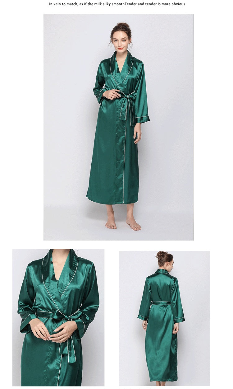 Silk Lace Pajamas Bathrobe Home Clothes