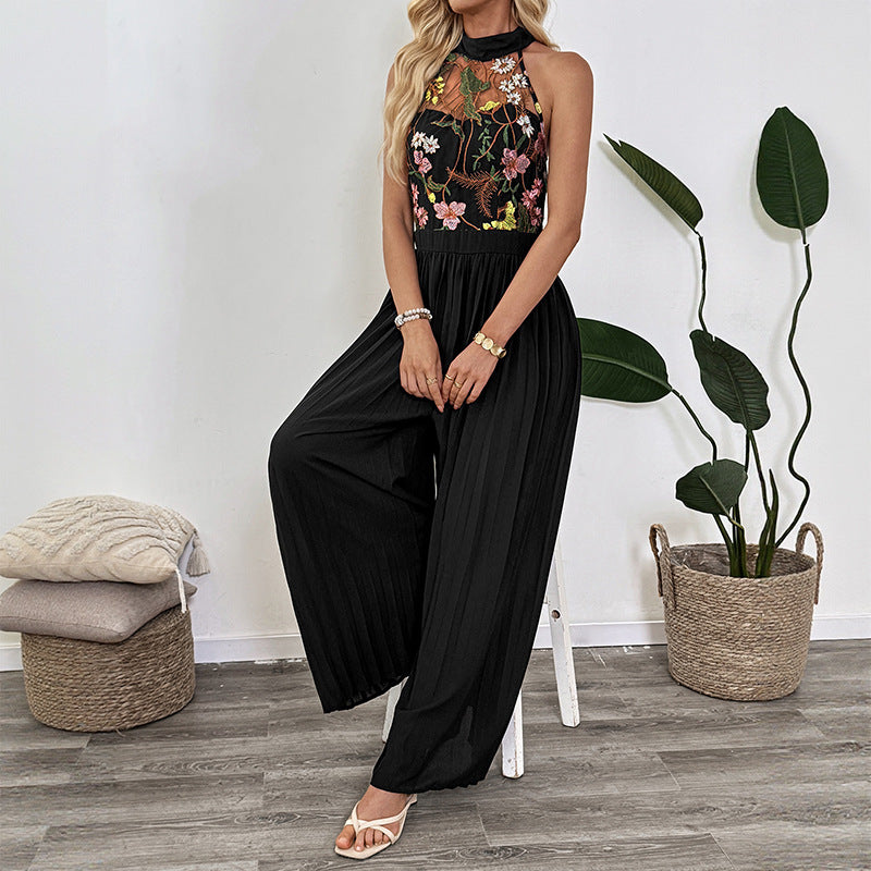 : Lacera Luxe Halter Jumpsuit