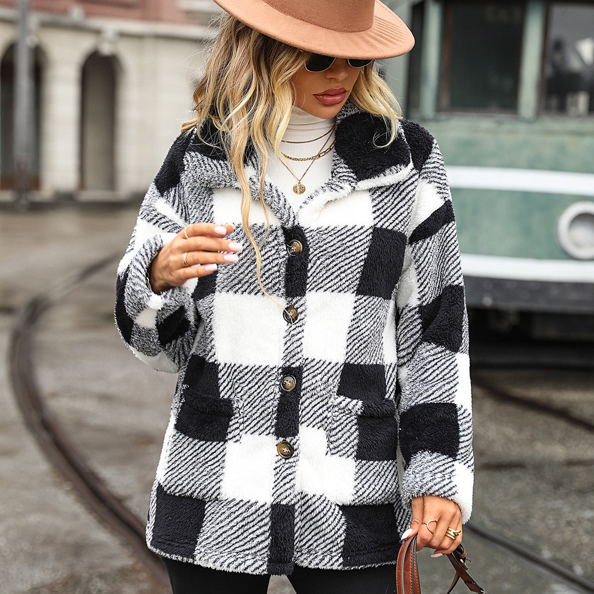 Heritage Plaid Lapel Coat
