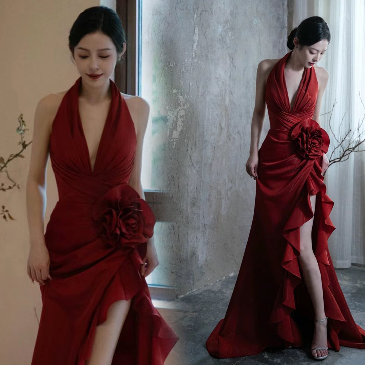 Crimson Reverie Gown