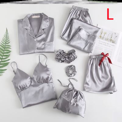 Sexy seven piece set with ice silk