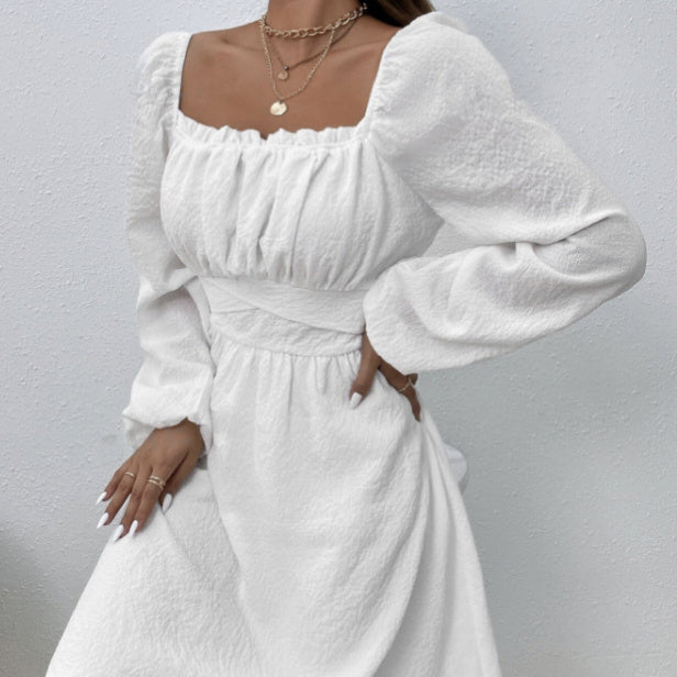 LaceCrest A-Line Dress
