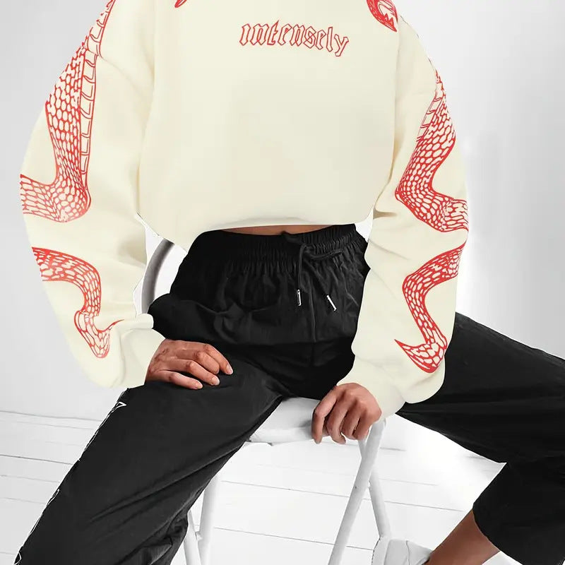 RetroVibe Printed Hoodie