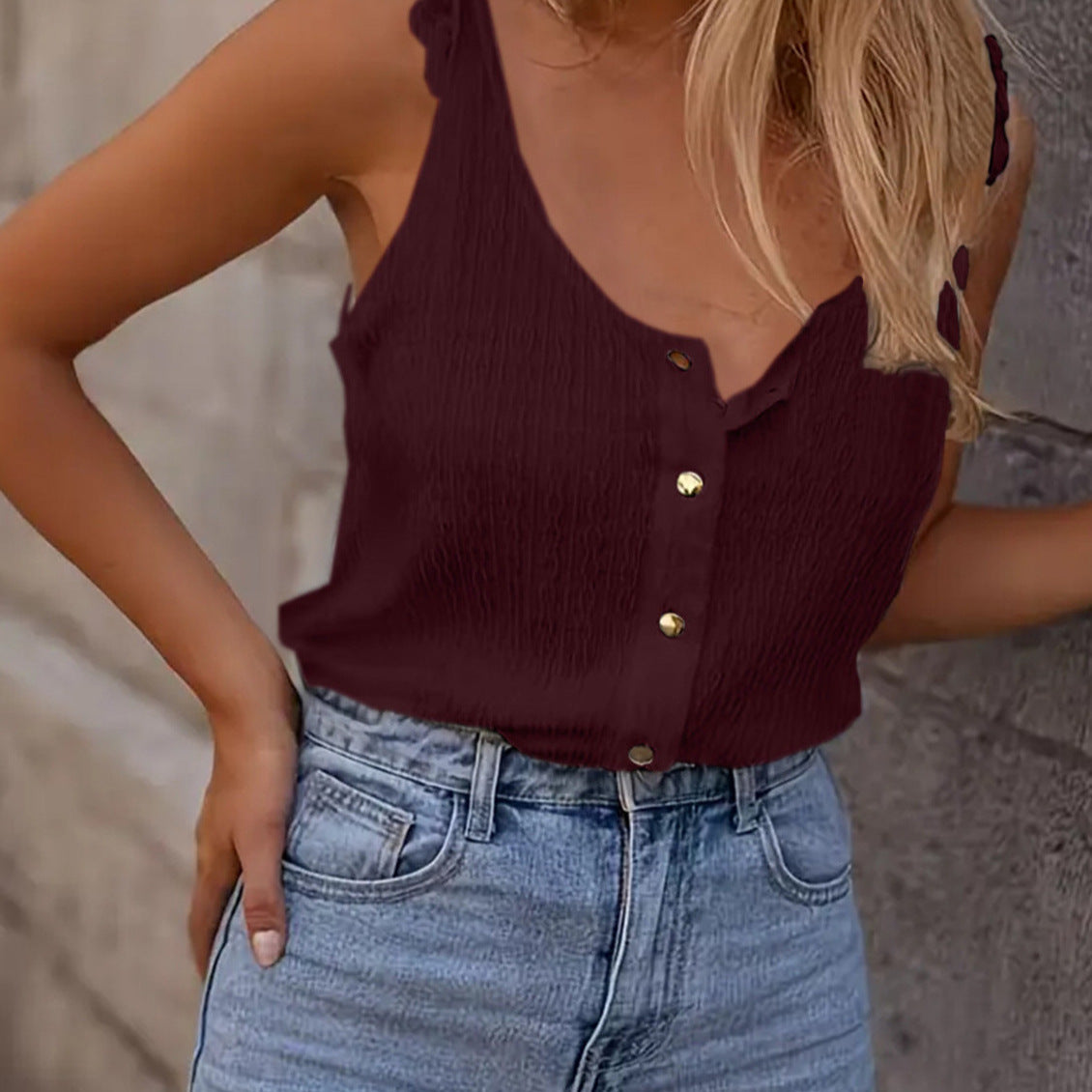 The Celestia Ruffle Knit Top