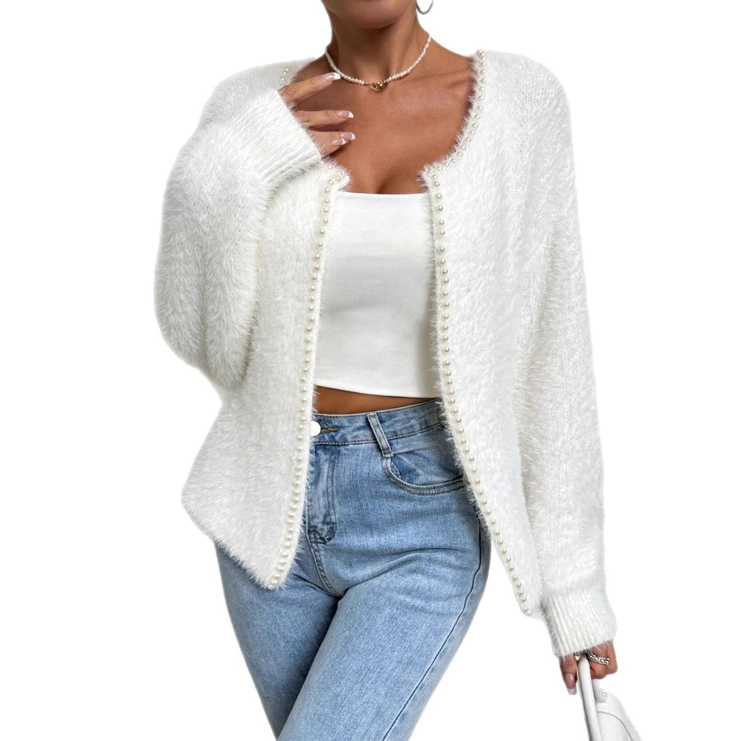 LustrePearl Knit Cardigan