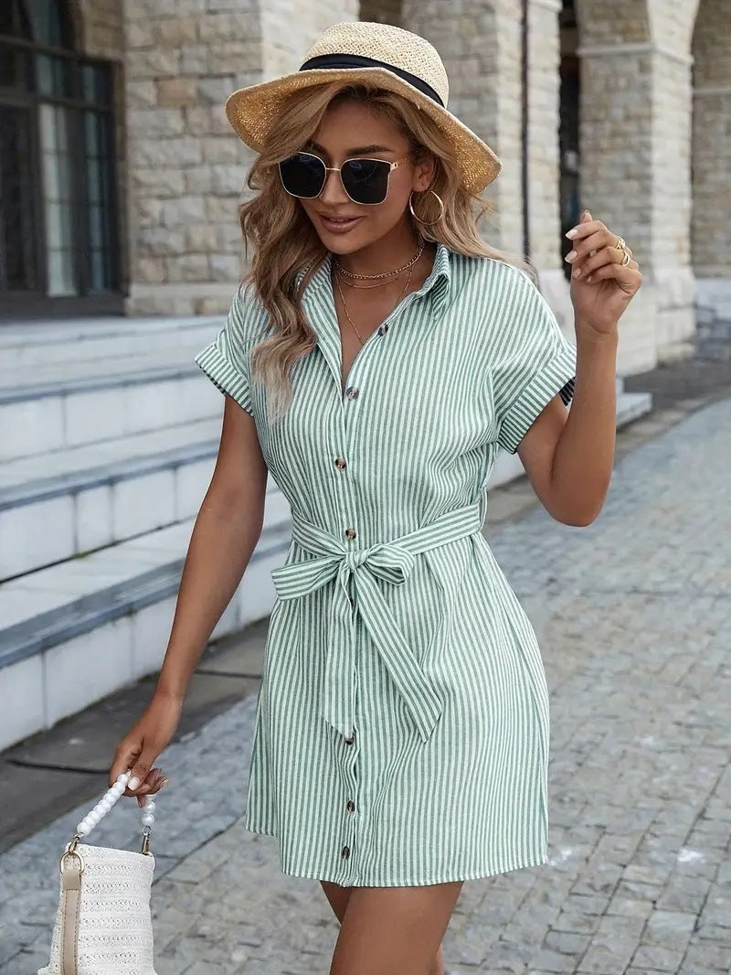 Marina Stripe Day Dress