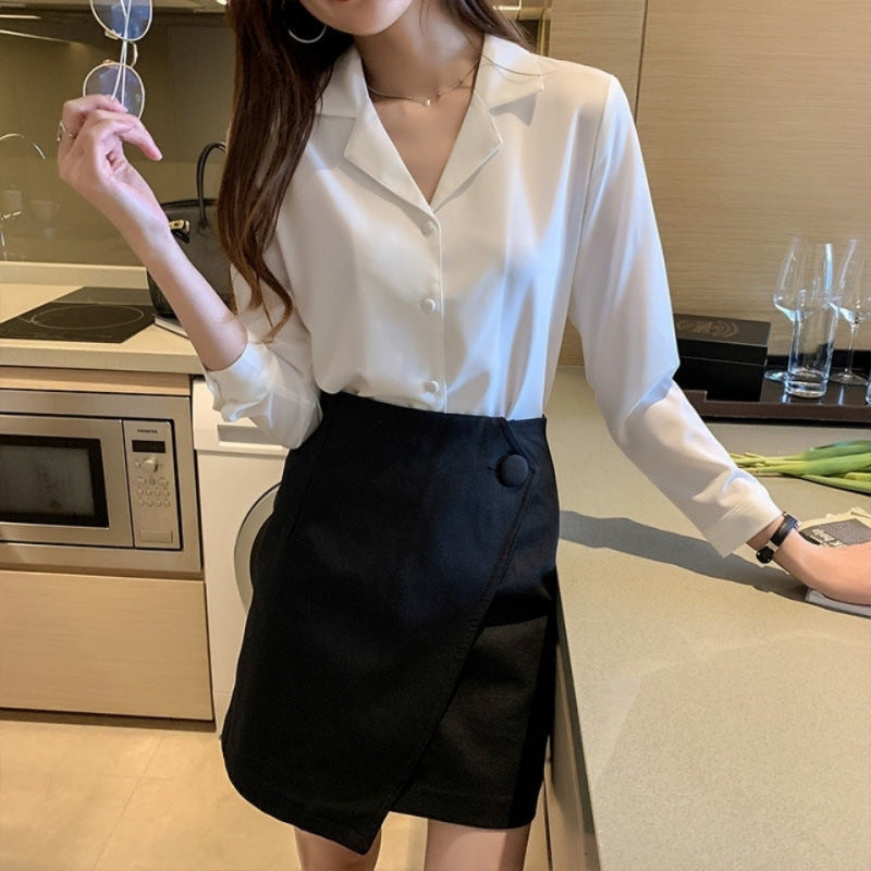 Lunara Drift Chiffon Shirt