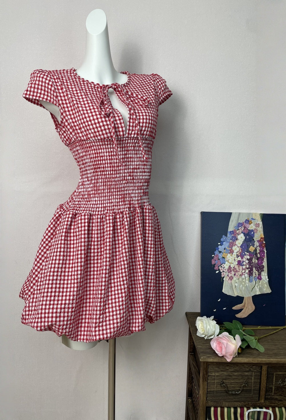 Crimson Éclat Dress