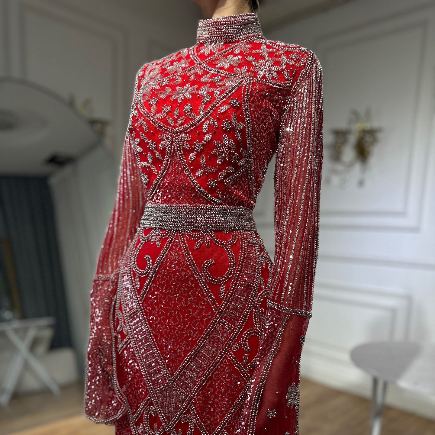 Crimson Reverence Gown