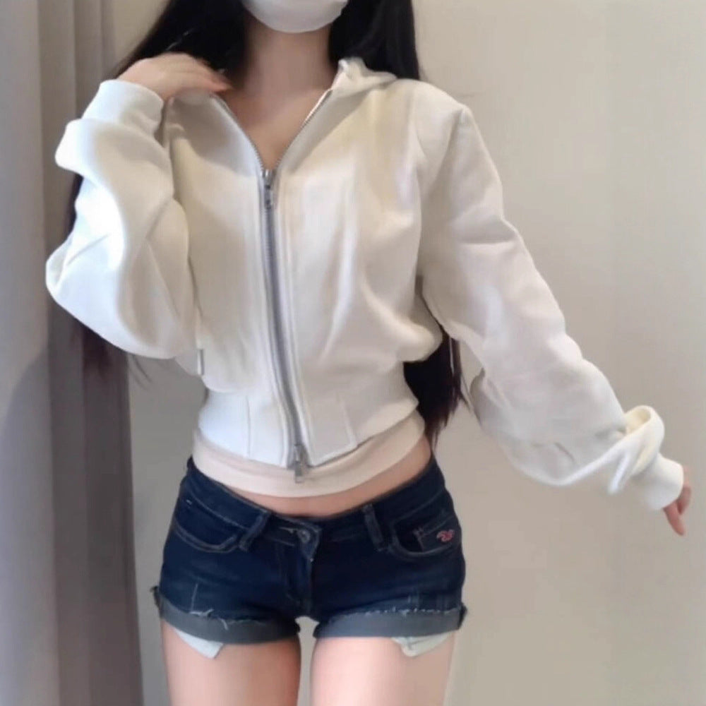 ZipGlam Cinched Hoodie