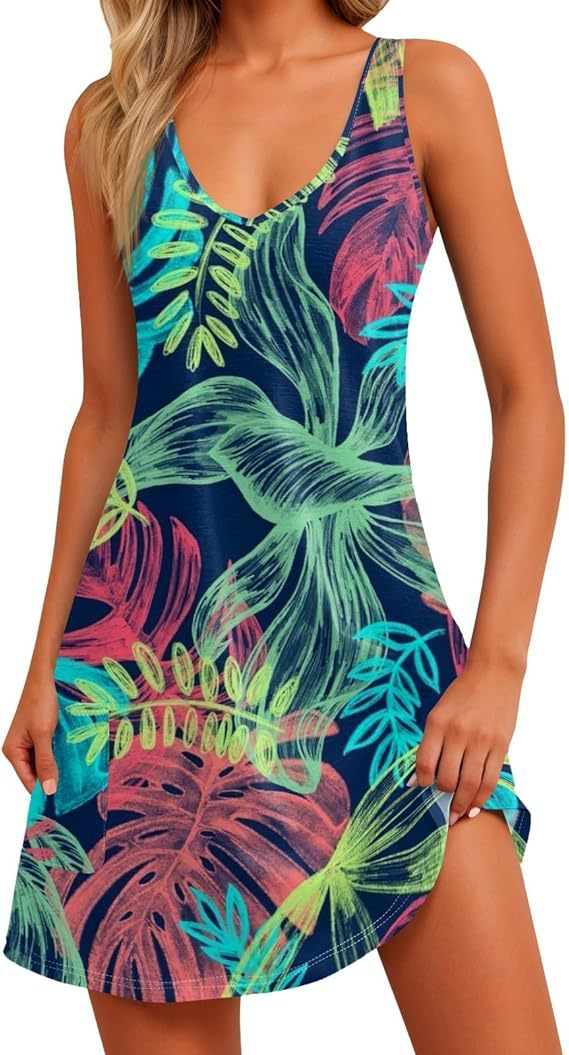 Sunset Mirage V-Neck Dress