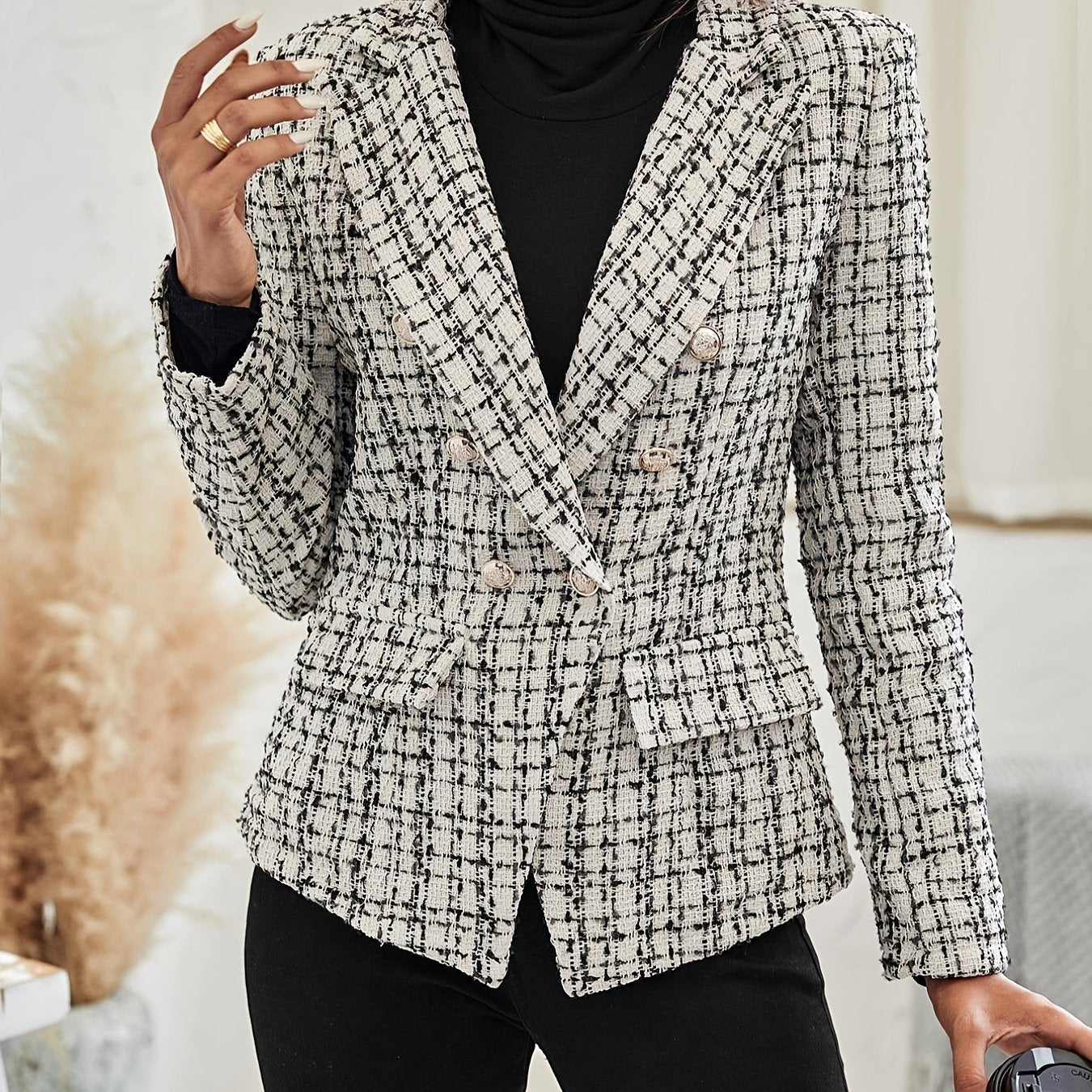 CheckVerve DoubleButton Blazer