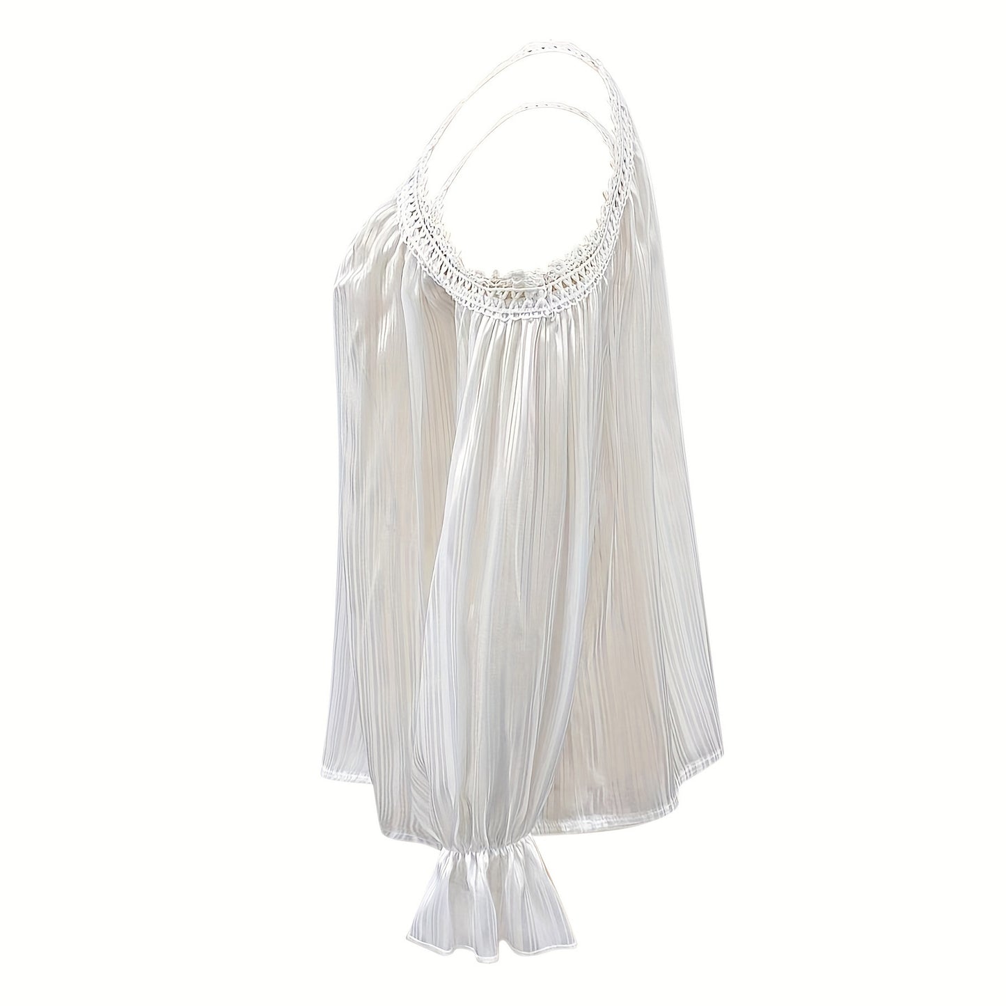 LaceWhisper Stitch Top