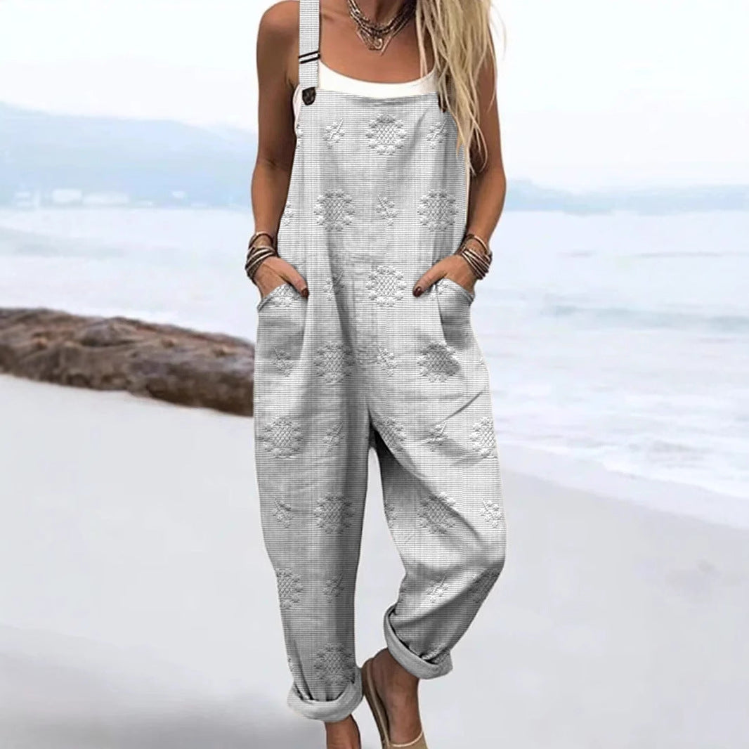 : RetroMuse Sleeveless Jumpsuit