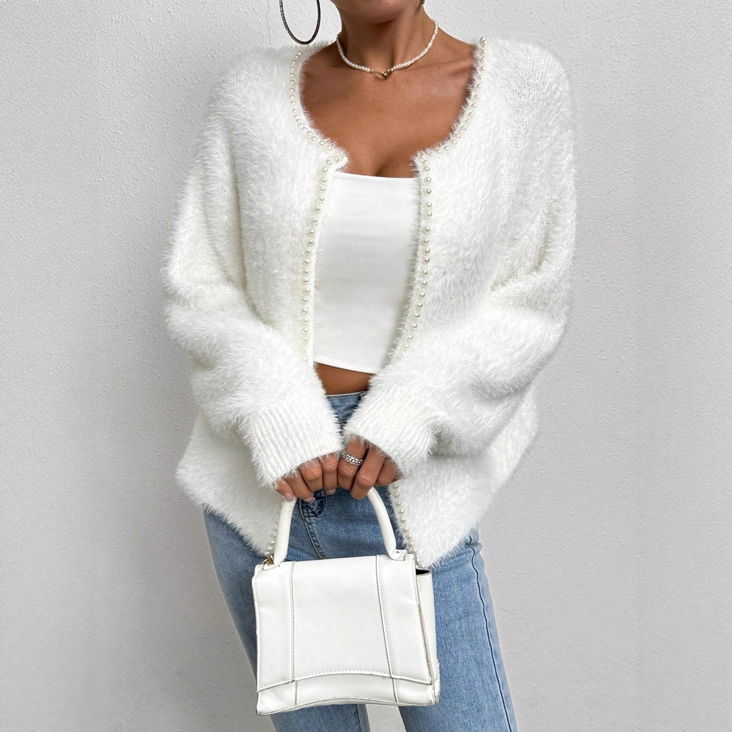 LustrePearl Knit Cardigan