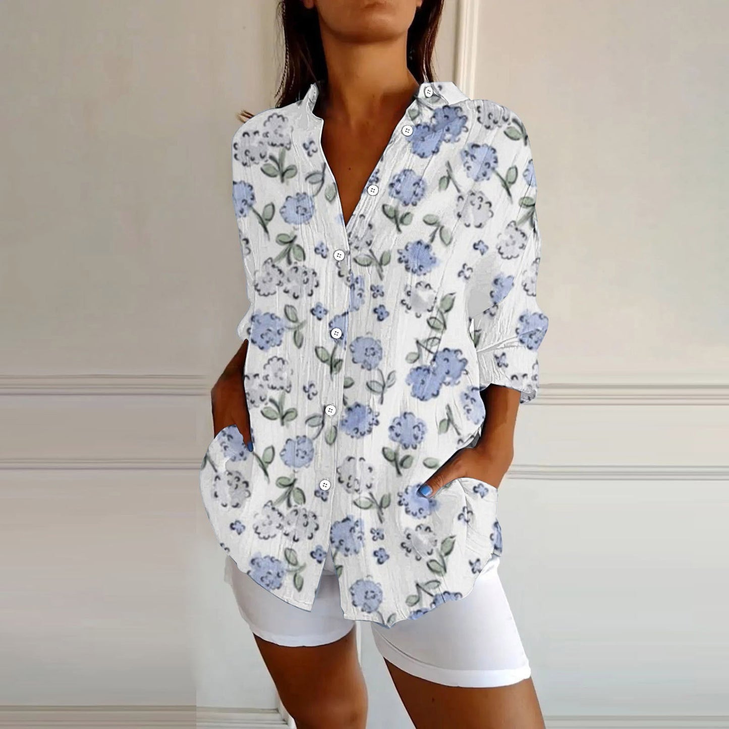 Willow Breeze Plaid Print Shirt