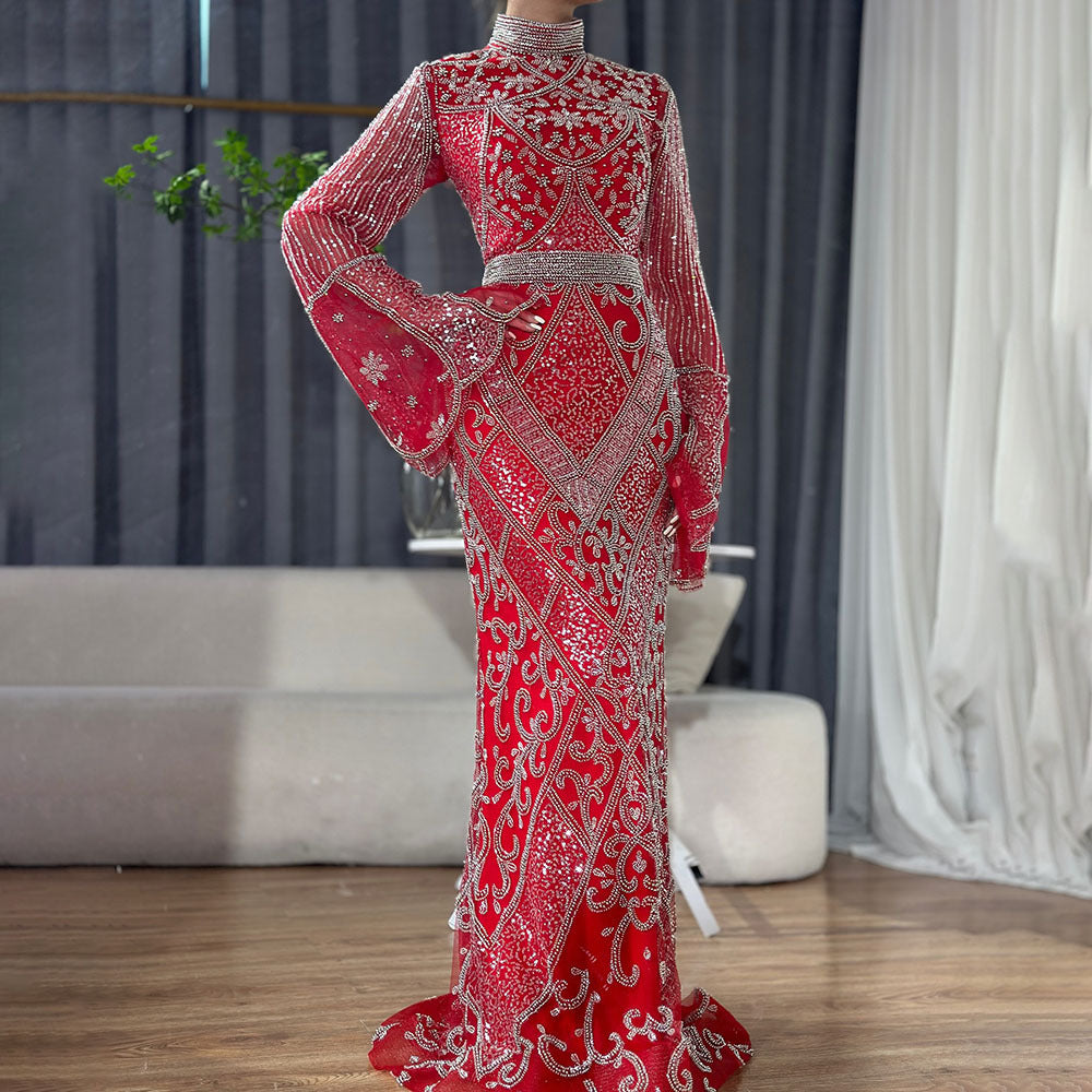 Crimson Reverence Gown