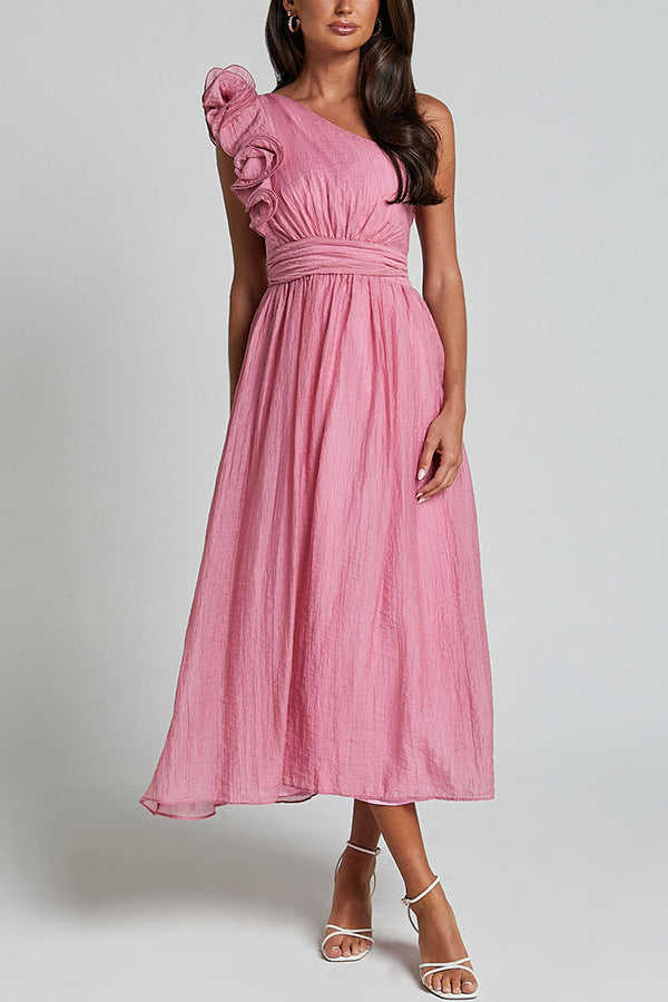 Lunessa One-Shoulder Backless Gown