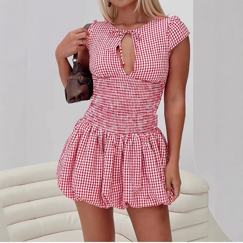 Crimson Éclat Dress
