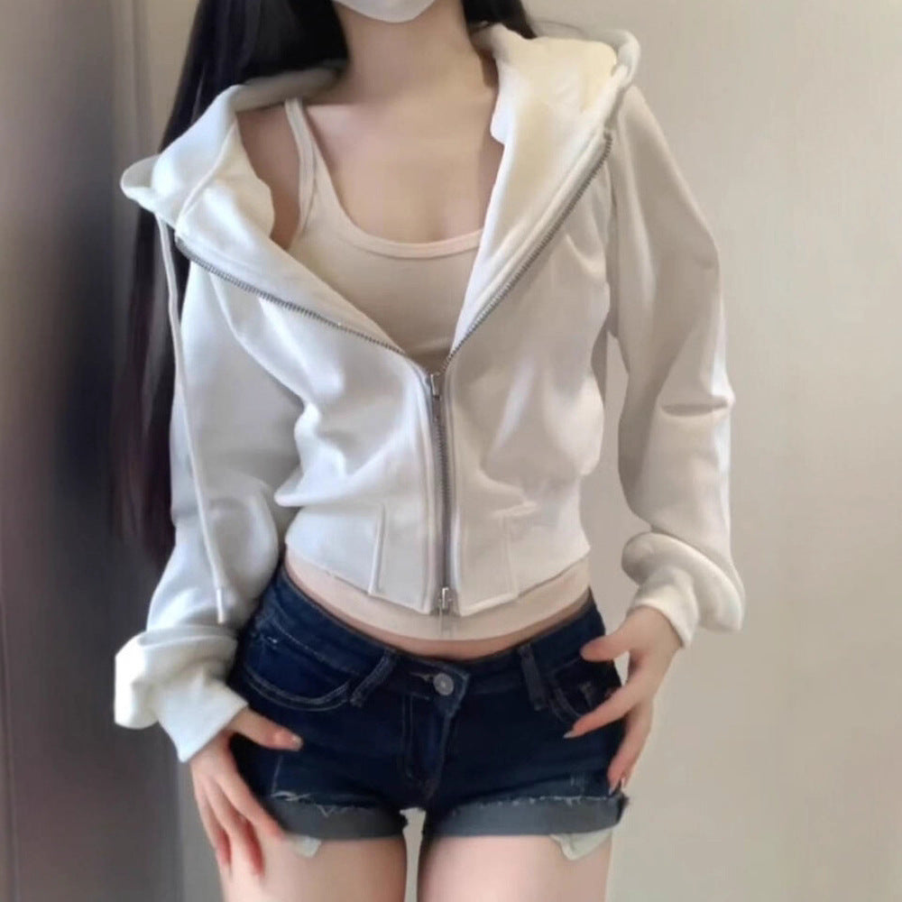ZipGlam Cinched Hoodie