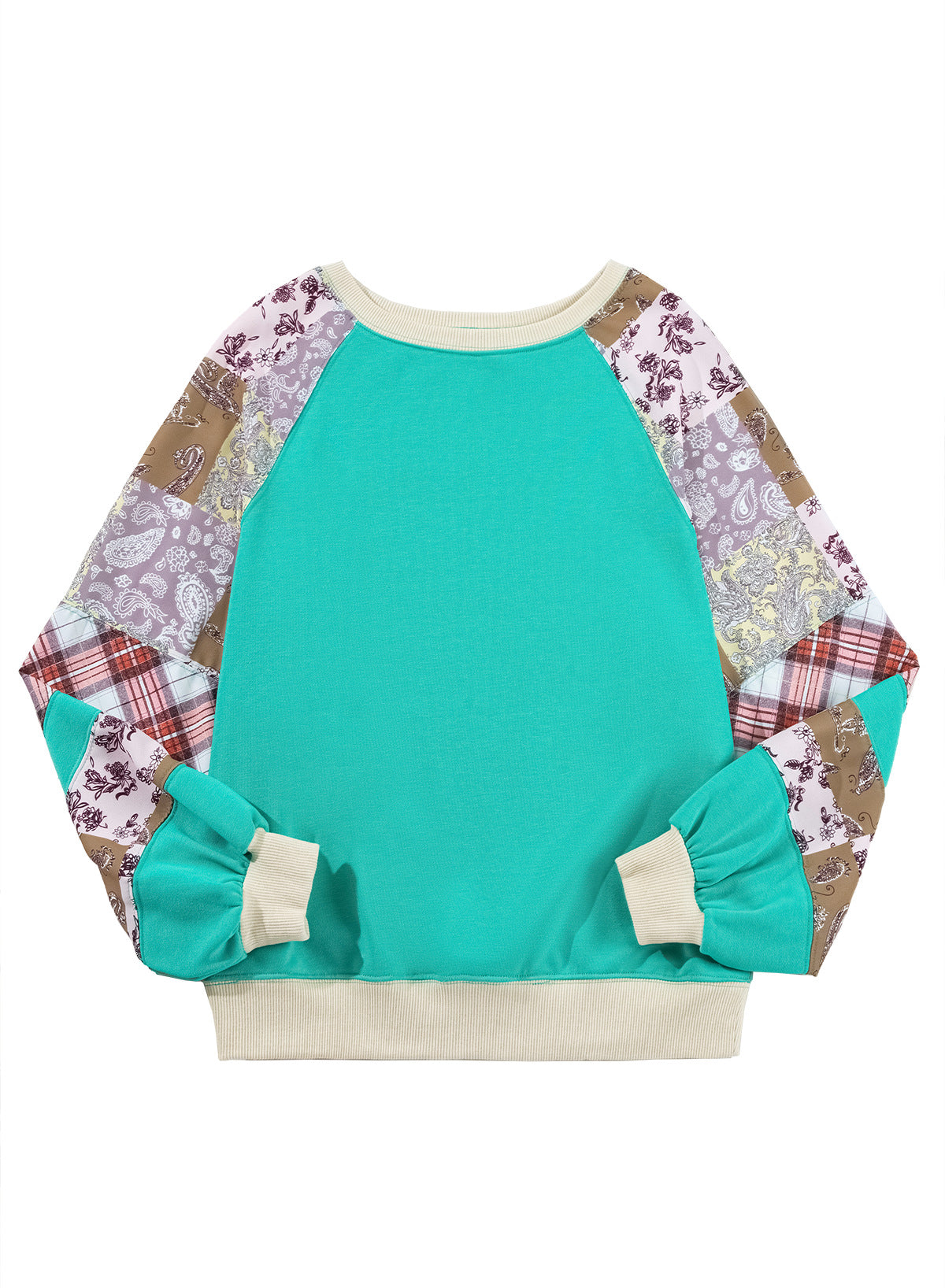 BloomWeave Patchwork Sweater