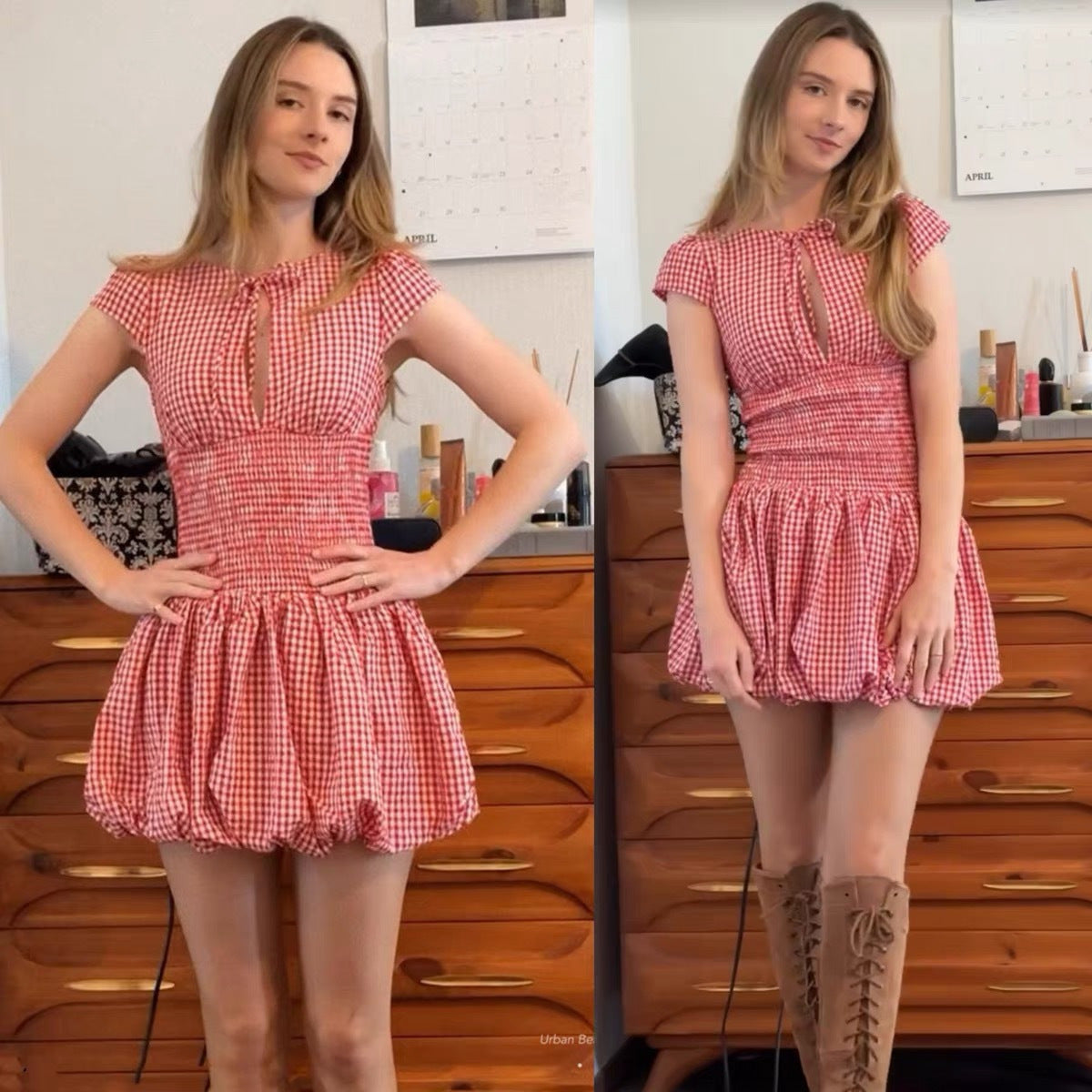Crimson Éclat Dress