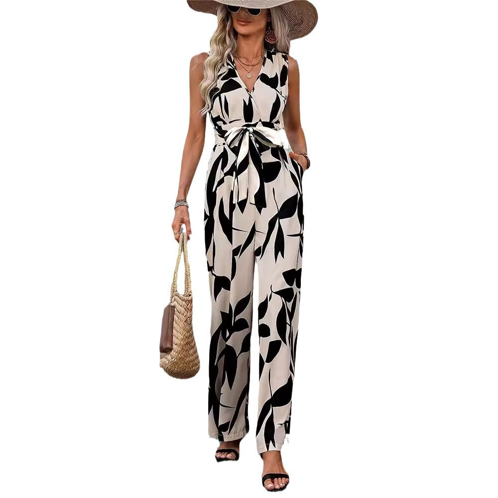 Vienna Grace Lace-Up Jumpsuit