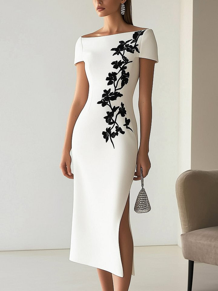 AuraMuse Off-Shoulder Dress