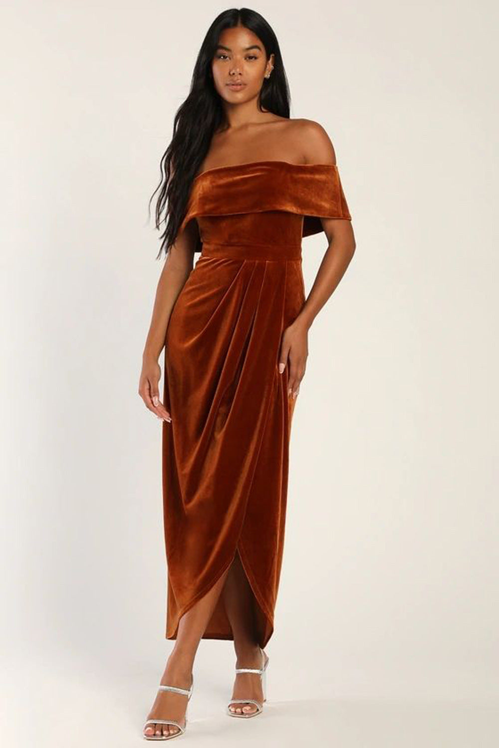 The Aurelia Luxe Off-Shoulder Dress