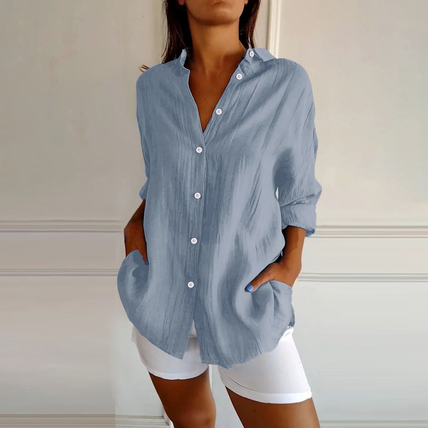 Willow Breeze Plaid Print Shirt