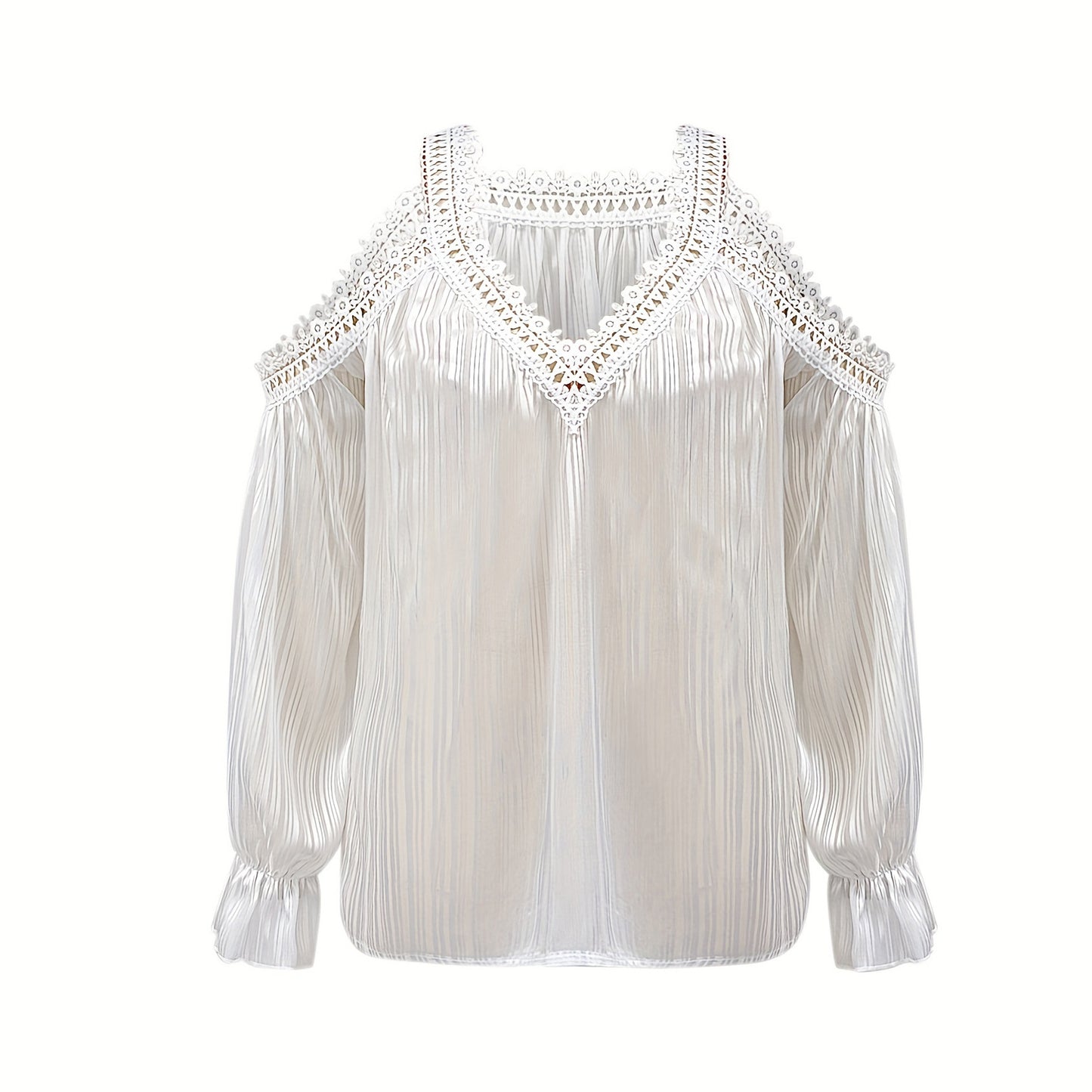 LaceWhisper Stitch Top