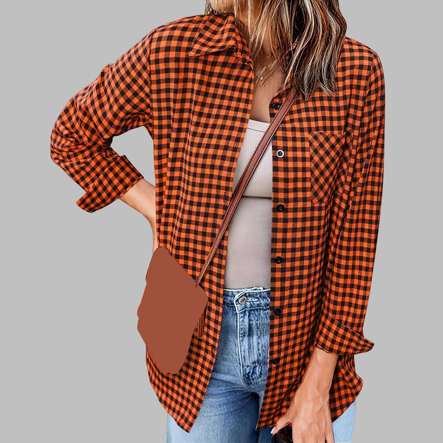 Brentleigh Plaid Drape Shirt