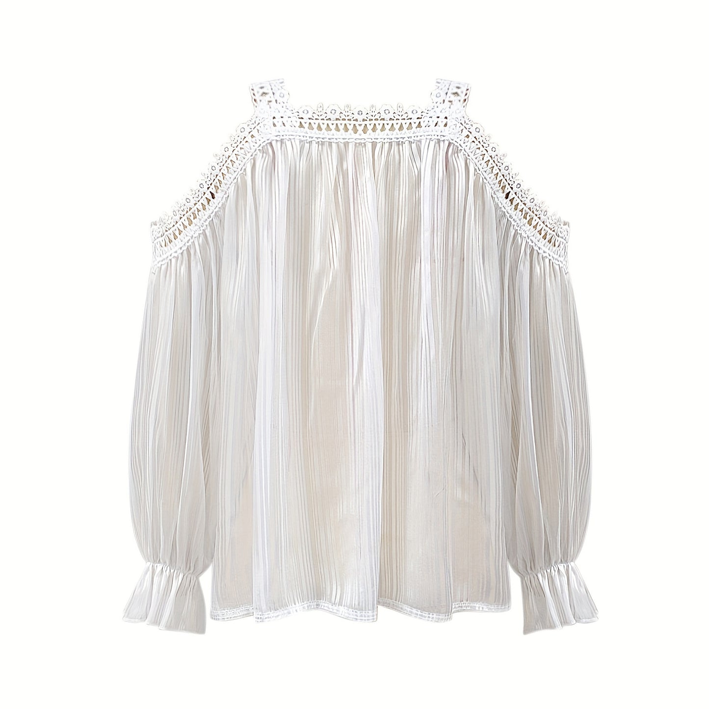 LaceWhisper Stitch Top