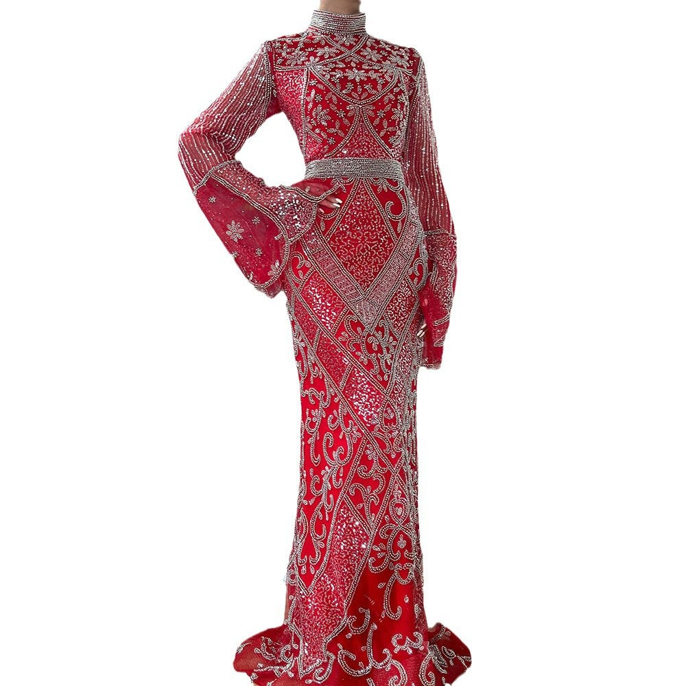 Crimson Reverence Gown