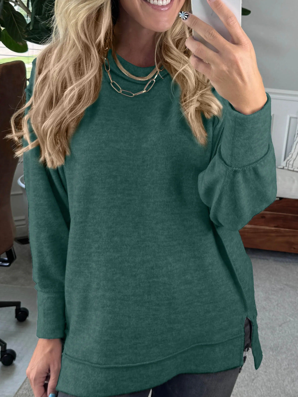 EverydayEase Round Neck Hoodie