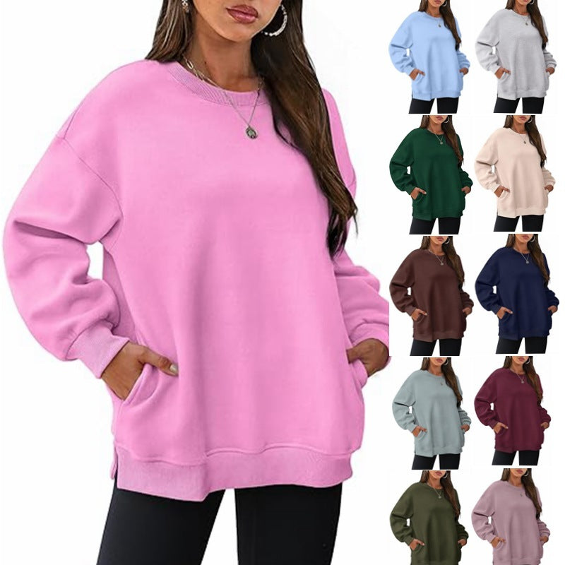VelourEase Oversized Pullover