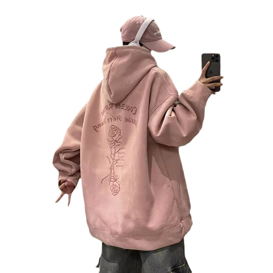 Veloura Suede Hoodie