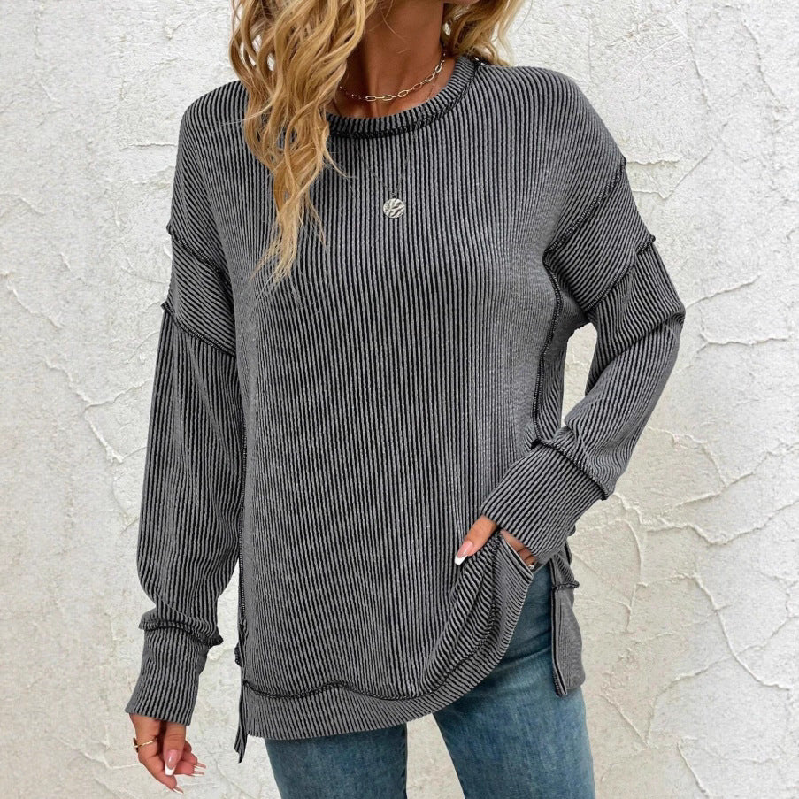TwistEase Split Hem Sweater