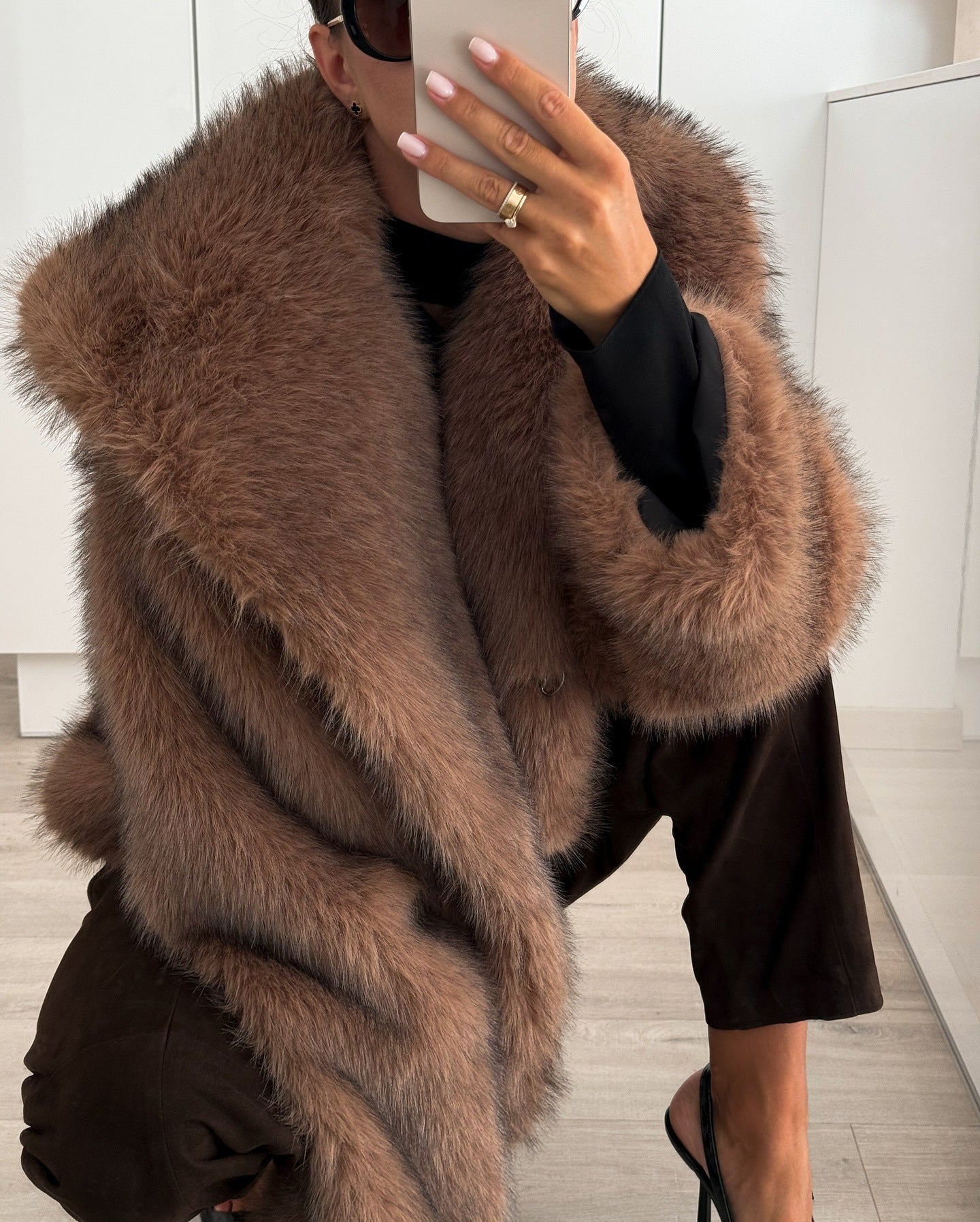 Velura Plush Fur Coat