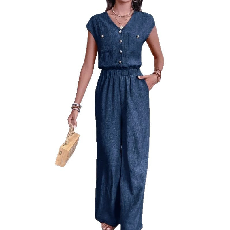 Virelle Formé Button Jumpsuit