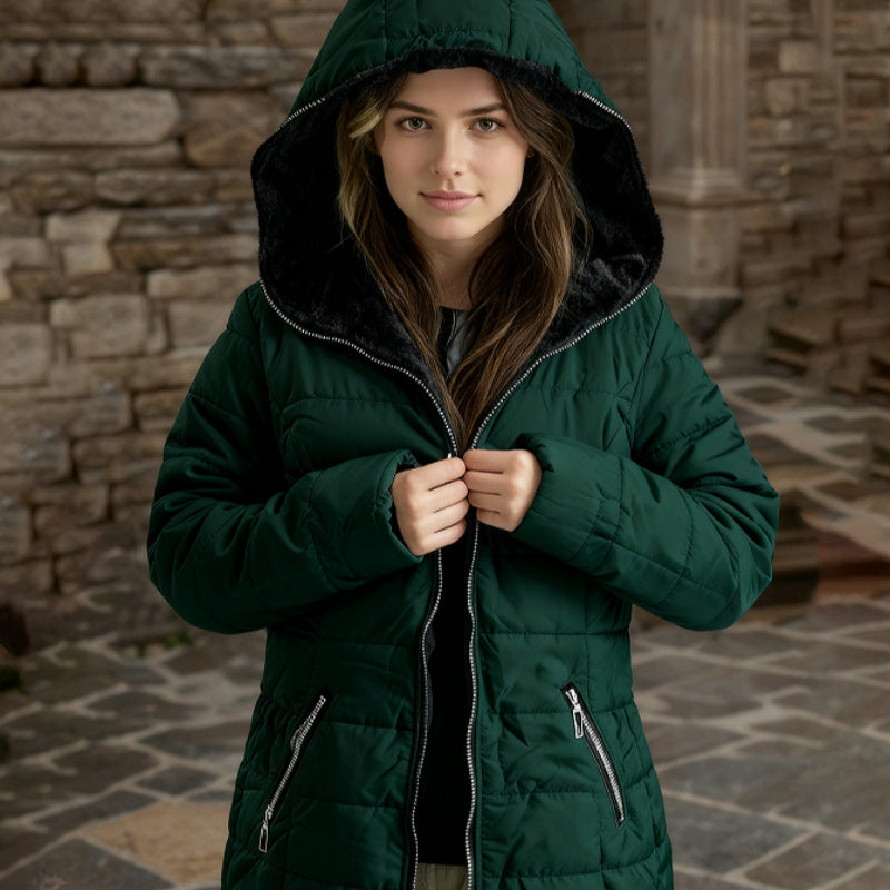 FleuraWarm Padded Hoodie Jacket