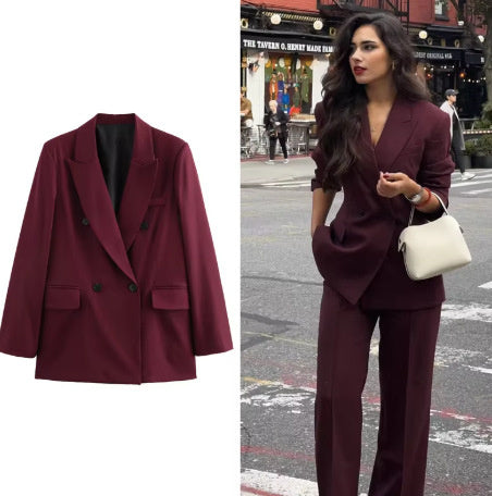 RegalLine Double Breasted Power Coat