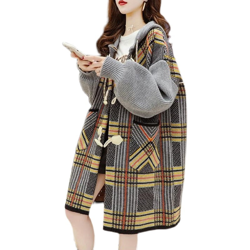 CozyLoom Hooded Knit Drape
