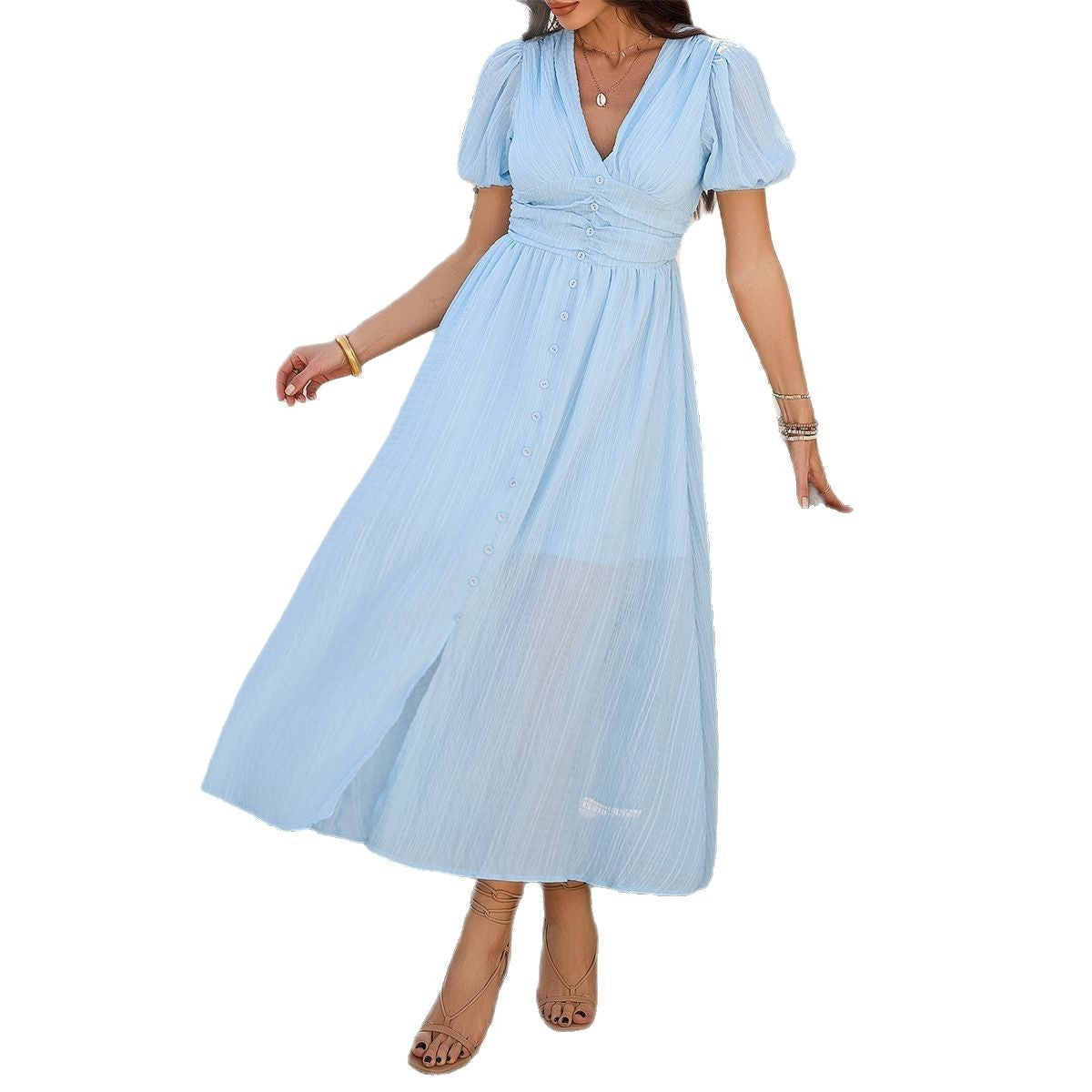 Bayside Grace Split Midi Dress