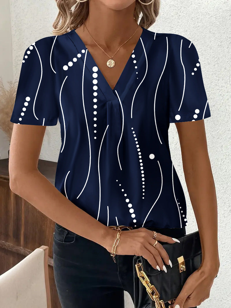 PrintMuse V-Neck Top