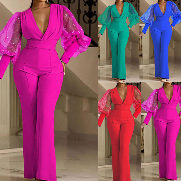 SheerÉclat™ MeshLine Jumpsuit
