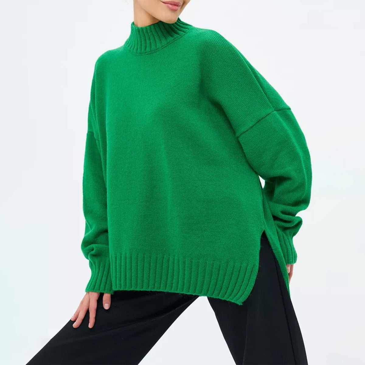 ThreadNest Half Turtleneck Sweater