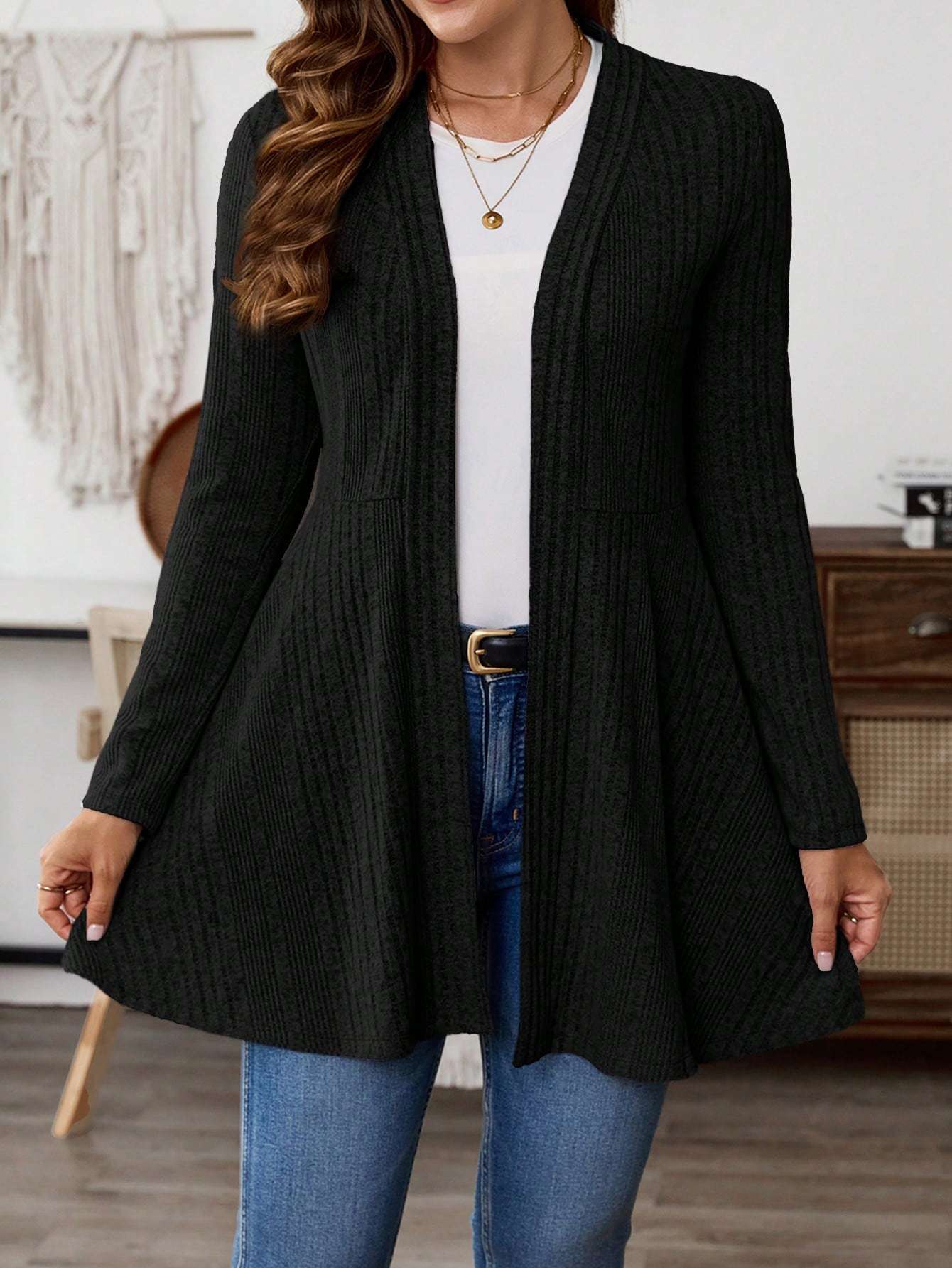 RibLuxe Essential Knit Jacket